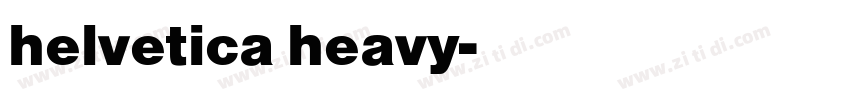 helvetica heavy字体转换